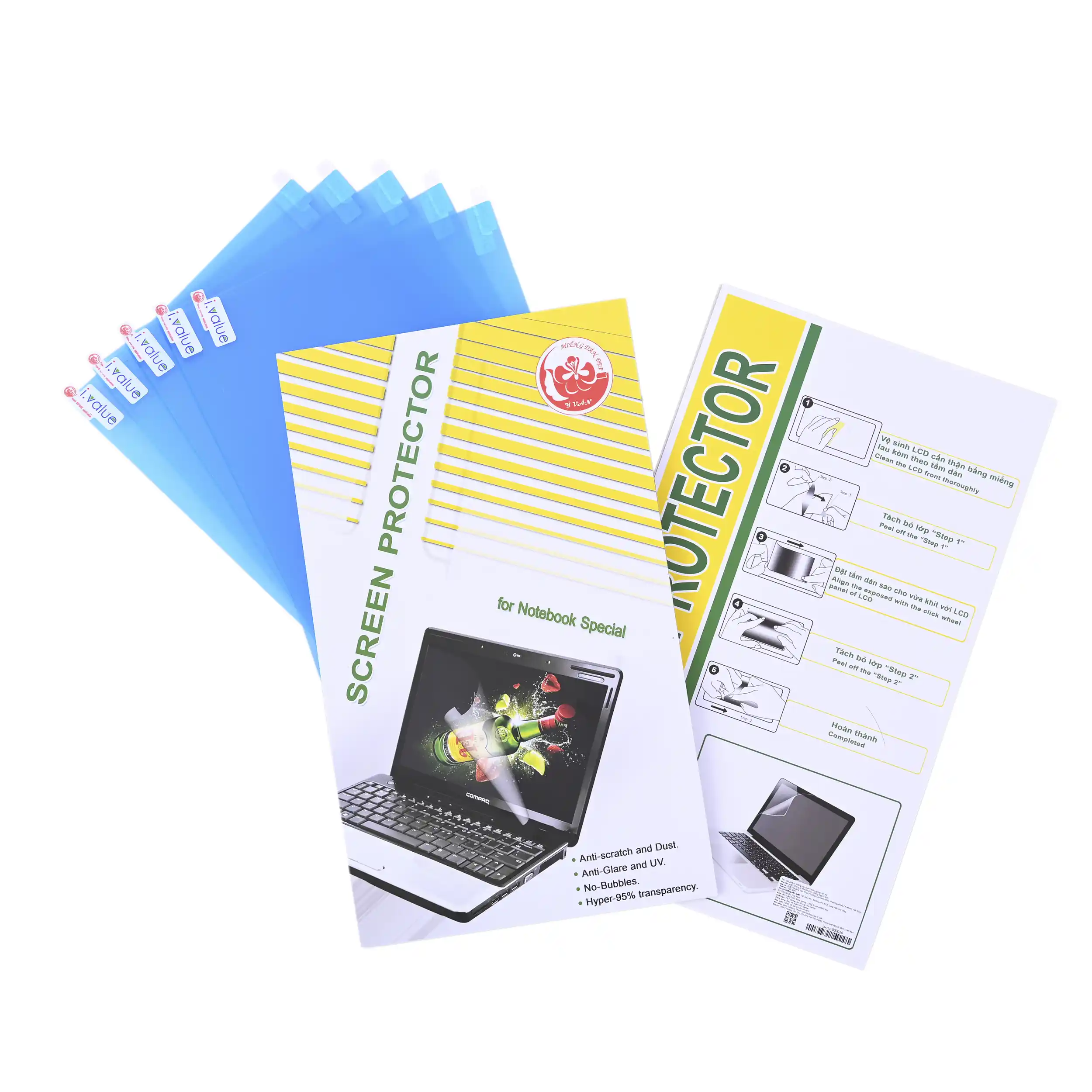 Miếng dán màn hình Laptop 16 inch YV - 2